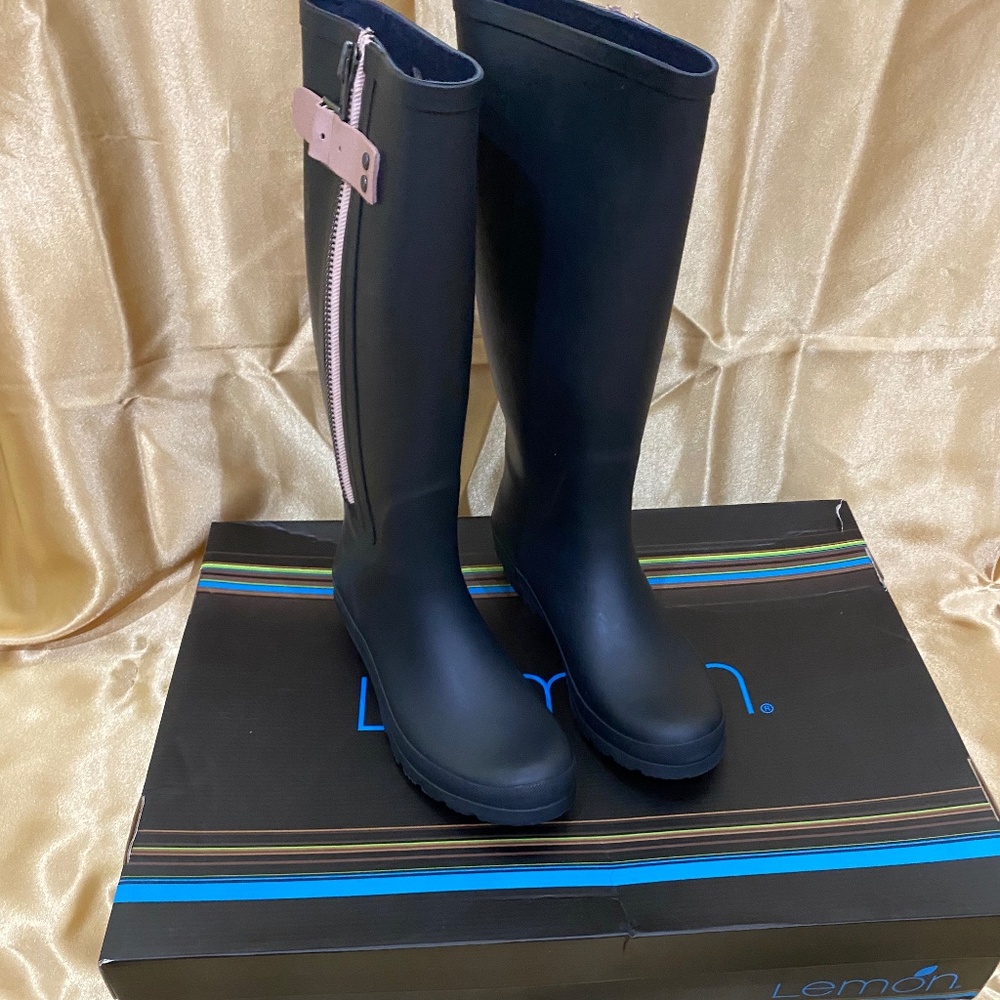 Lemon Rain Boots